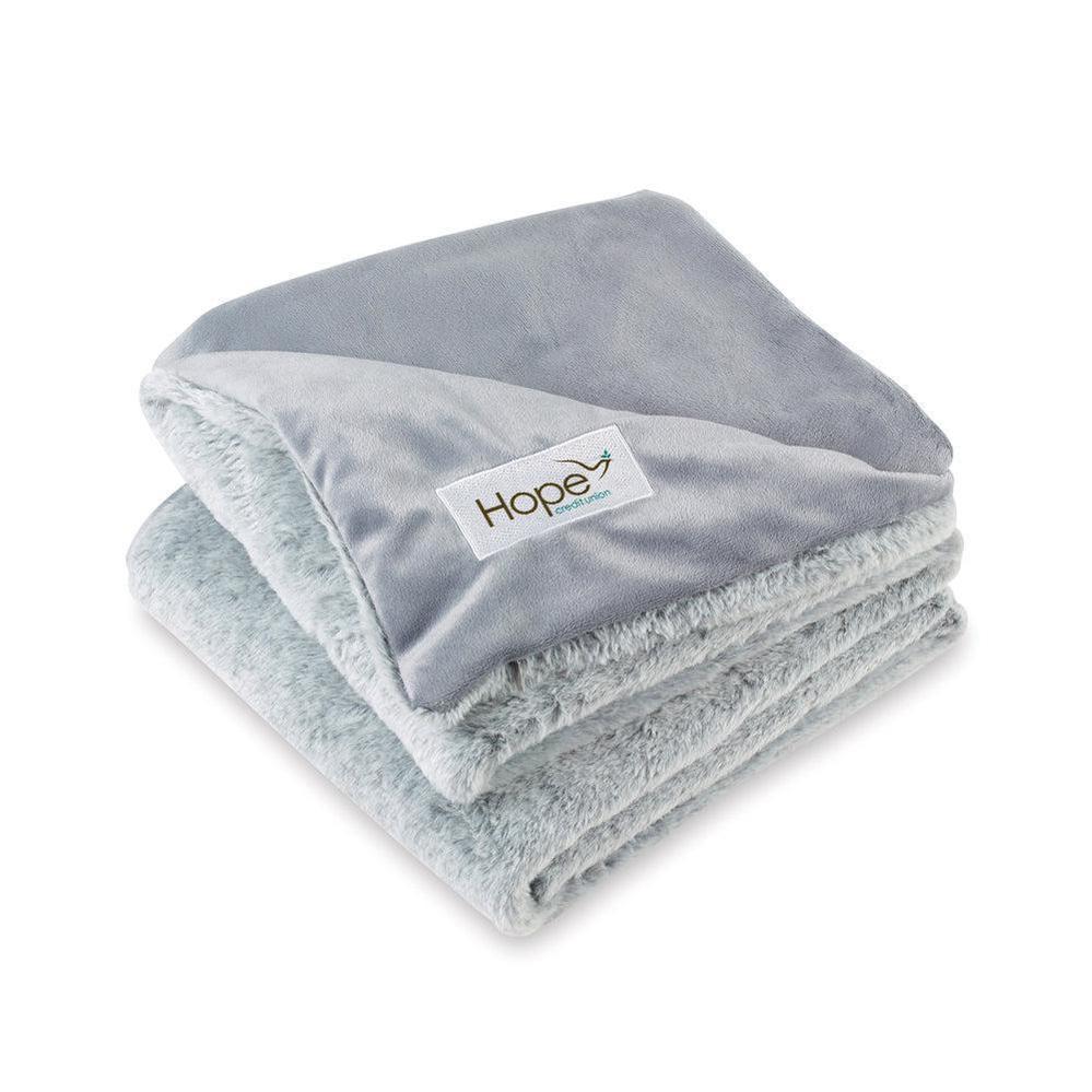 HCU Luxe Faux Fur Throw Blanket