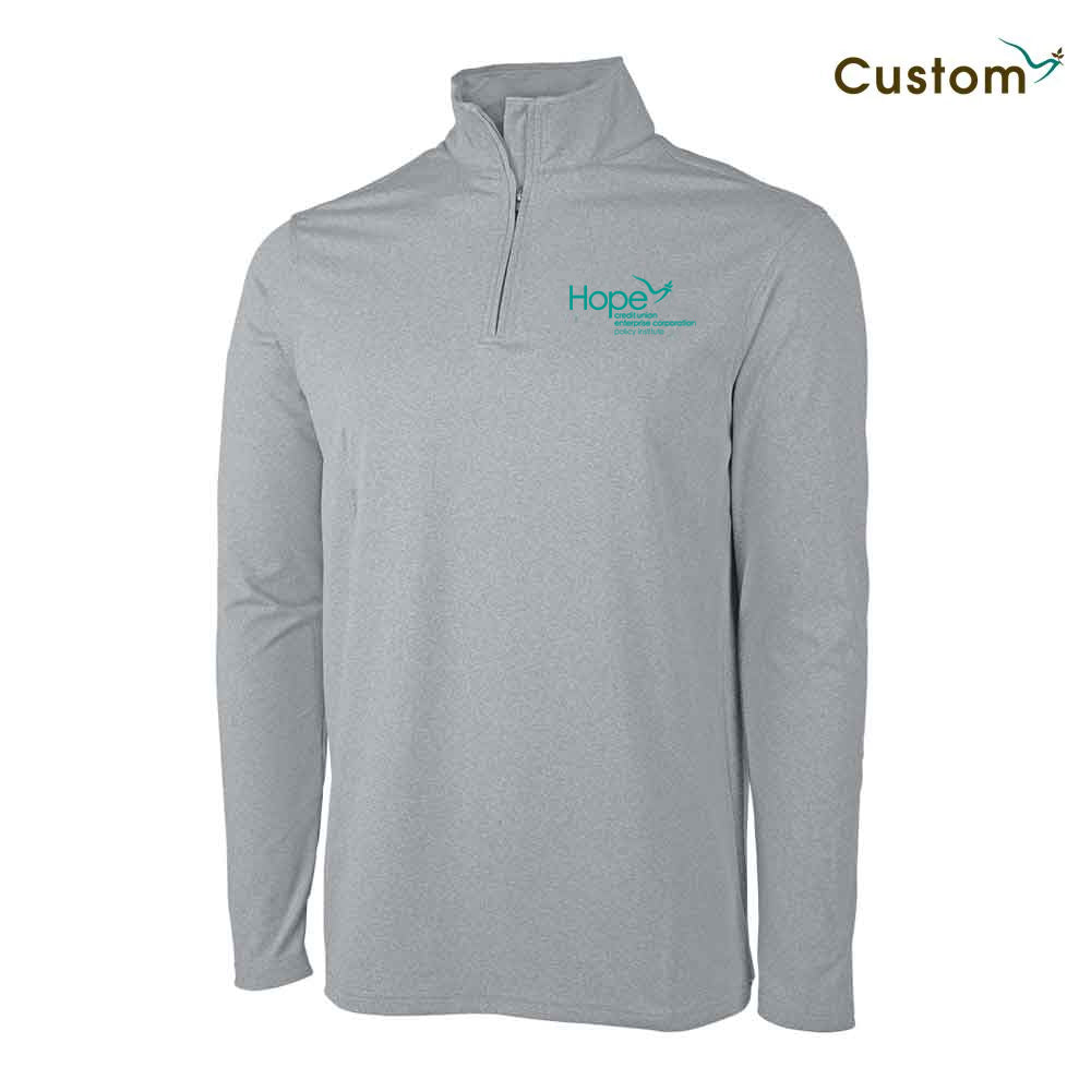 HCU Men's Heathered Eco-Logic Stretch Quarter Zip