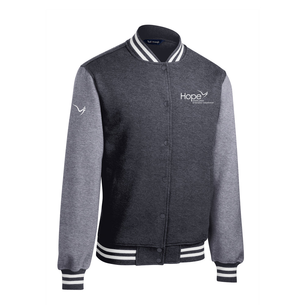 Hope Fleece Letterman Jacket
