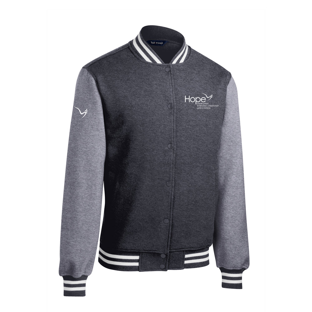 Hope Fleece Letterman Jacket