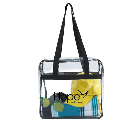 HCU Clear Zippered Tote