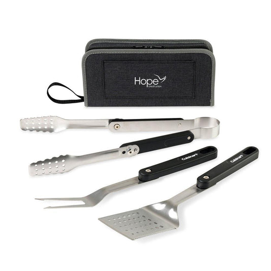 HCU Cuisinart 4-Piece Folding Grill Tool Set