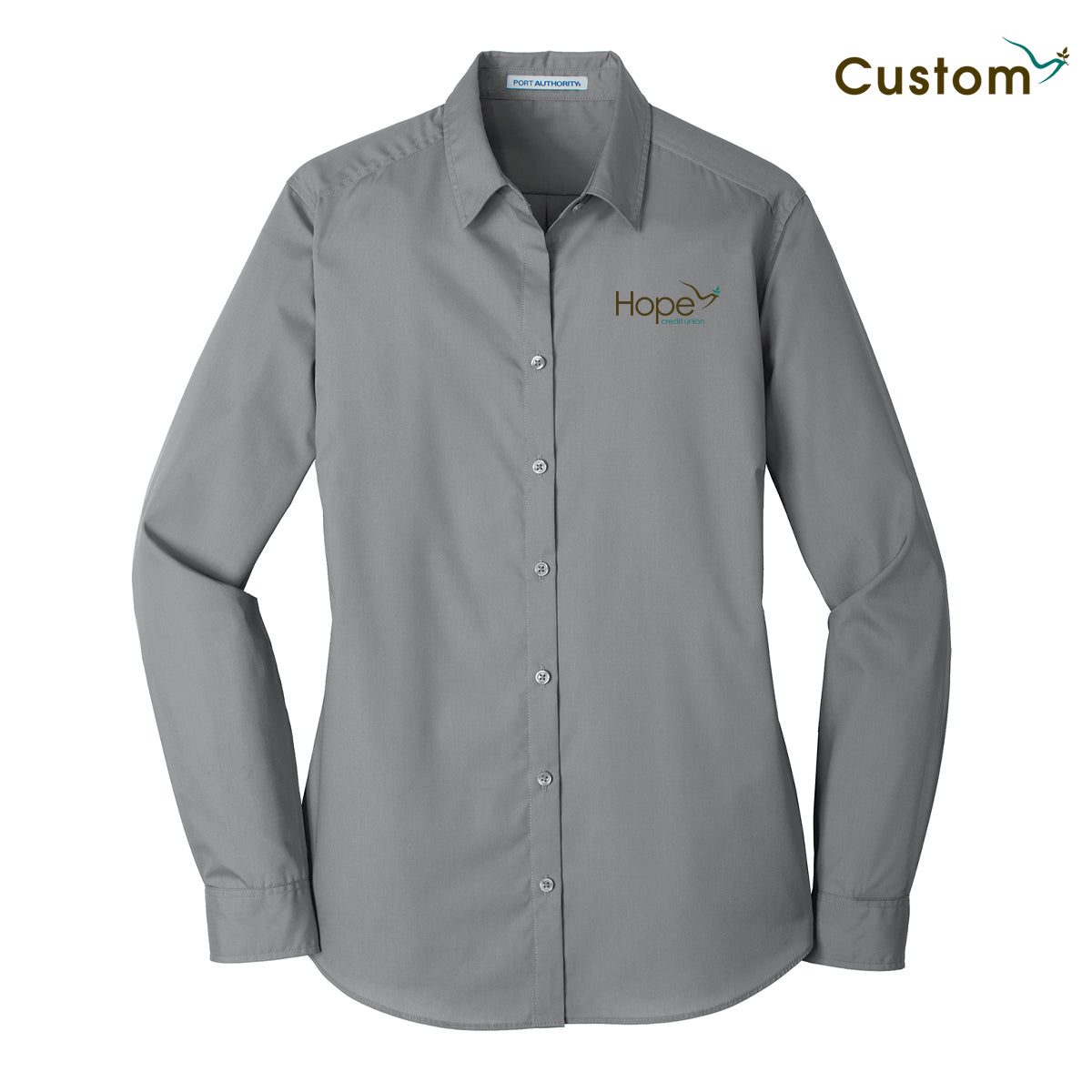 HOPE Women's Long Sleeve Carefree Poplin Shirt