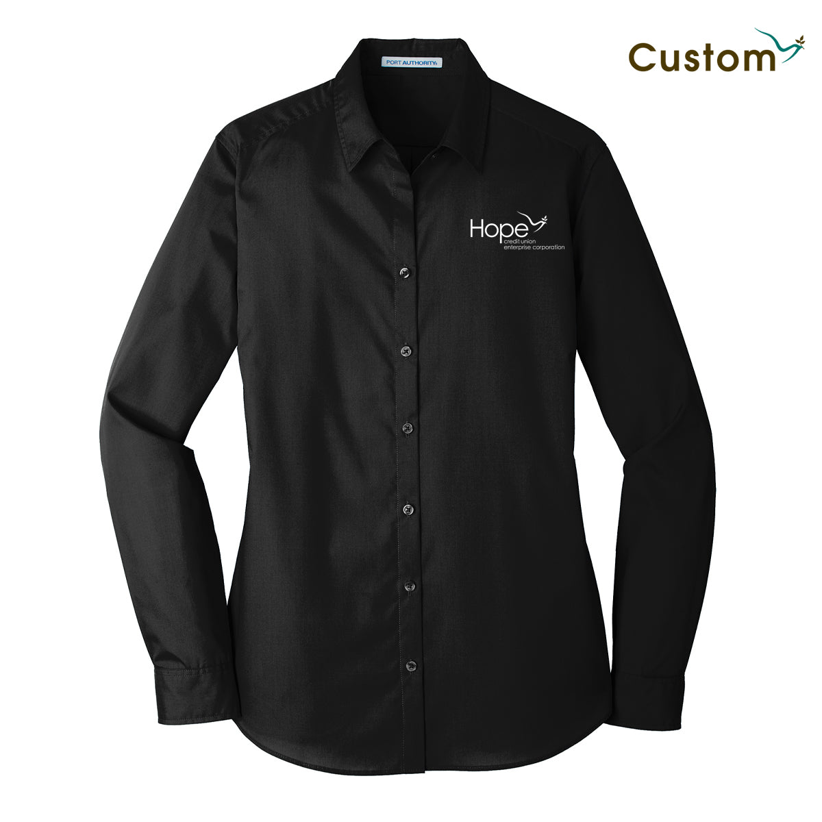 HOPE Women's Long Sleeve Carefree Poplin Shirt