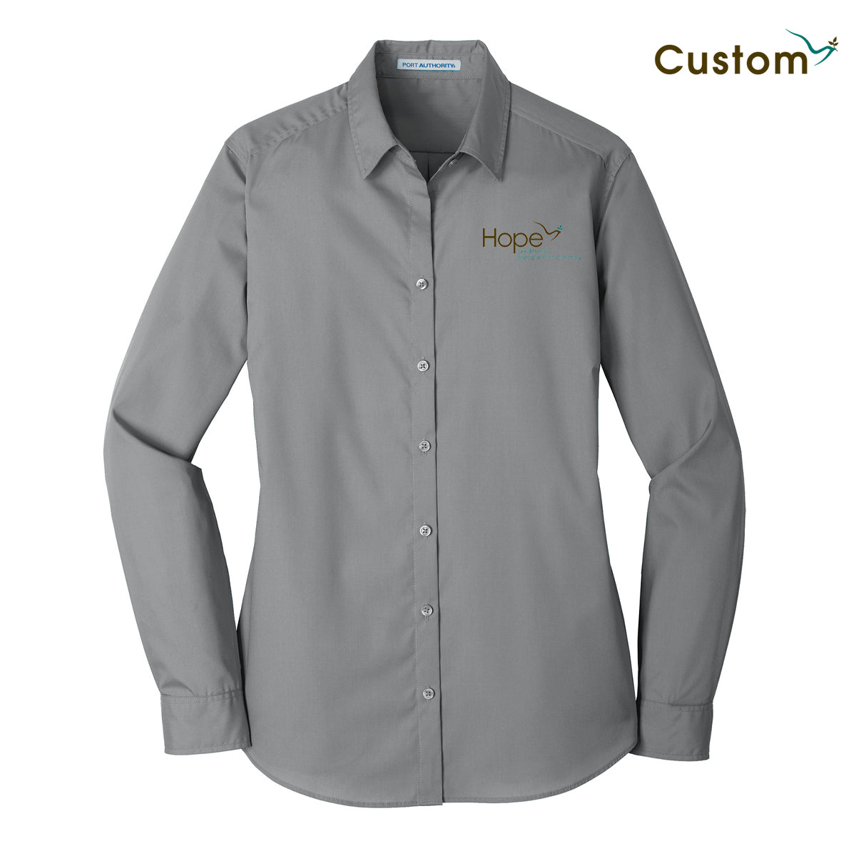 HOPE Women's Long Sleeve Carefree Poplin Shirt