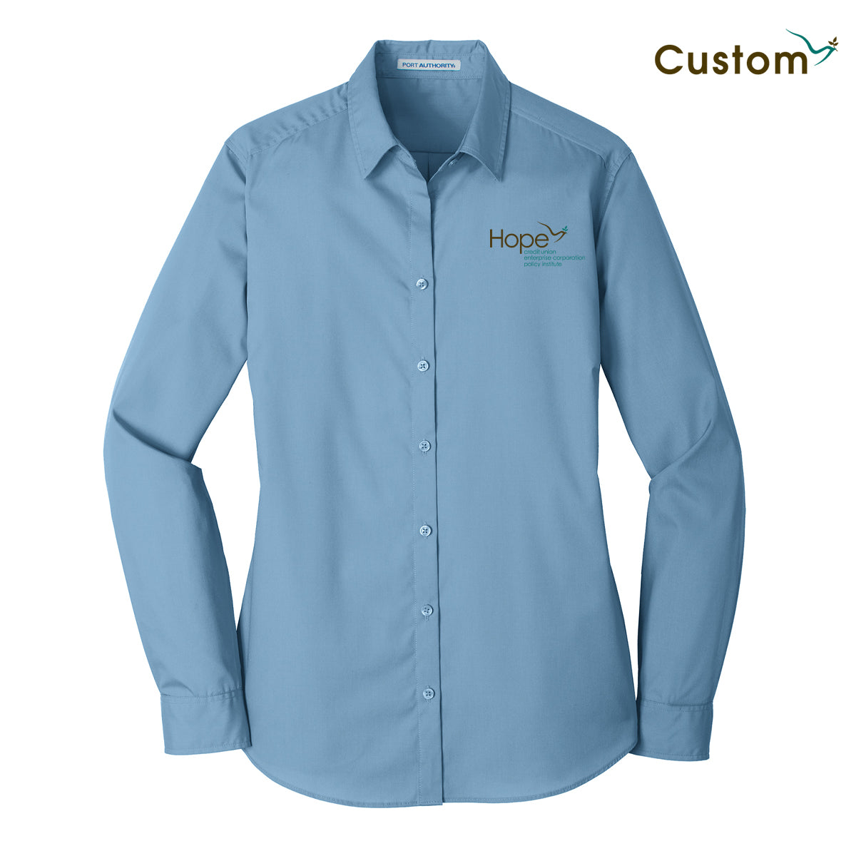 HOPE Women's Long Sleeve Carefree Poplin Shirt