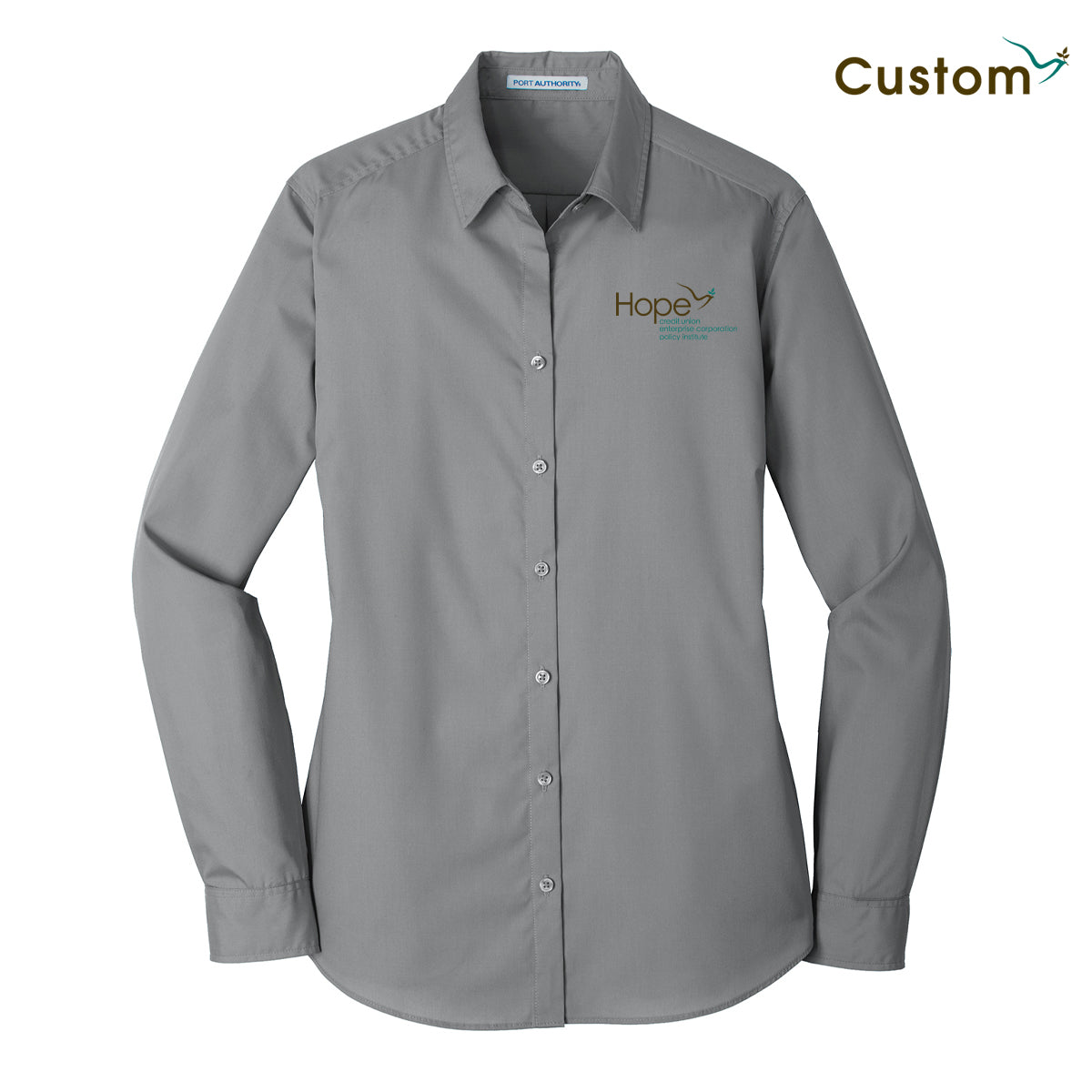 HOPE Women's Long Sleeve Carefree Poplin Shirt