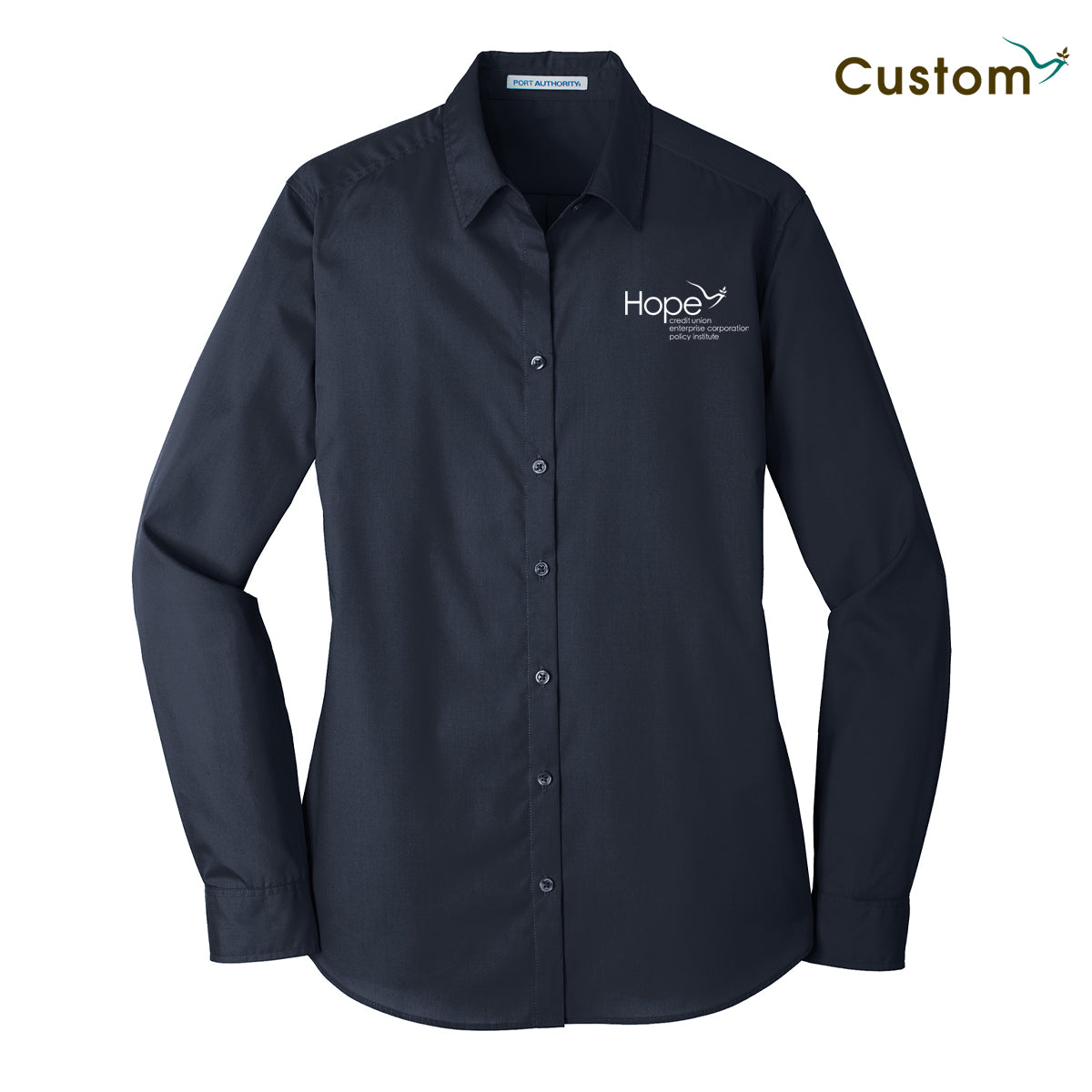 HOPE Women's Long Sleeve Carefree Poplin Shirt