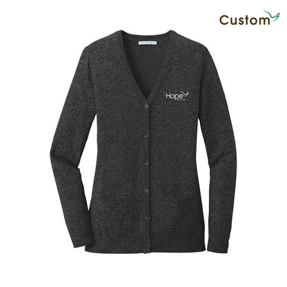 HOPE Ladies Marled Cardigan Sweater
