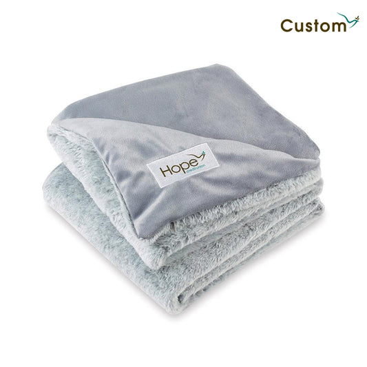 HCU Luxe Faux Fur Throw Blanket