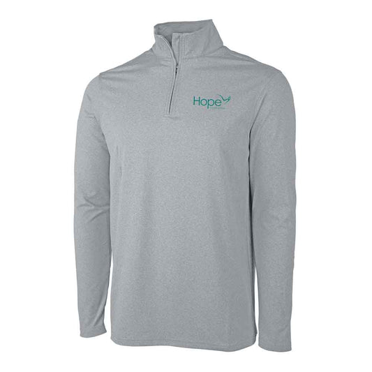 HCU Men's Heathered Eco-Logic Stretch Quarter Zip