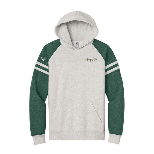 Hope Jerzees® Unisex NuBlend® Varsity Colorblock Hooded Sweatshirt