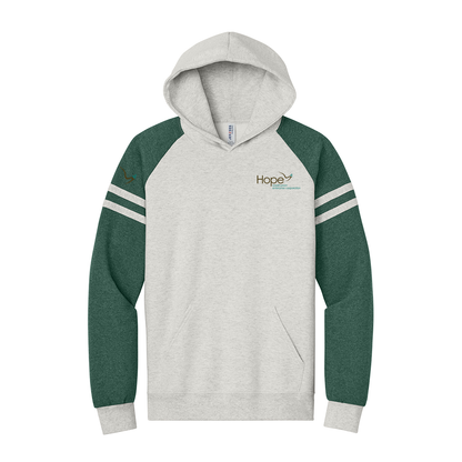 Hope Jerzees® Unisex NuBlend® Varsity Colorblock Hooded Sweatshirt
