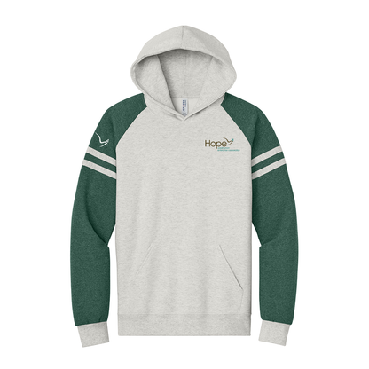 Hope Jerzees® Unisex NuBlend® Varsity Colorblock Hooded Sweatshirt