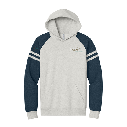 Hope Jerzees® Unisex NuBlend® Varsity Colorblock Hooded Sweatshirt