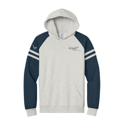 Hope Jerzees® Unisex NuBlend® Varsity Colorblock Hooded Sweatshirt