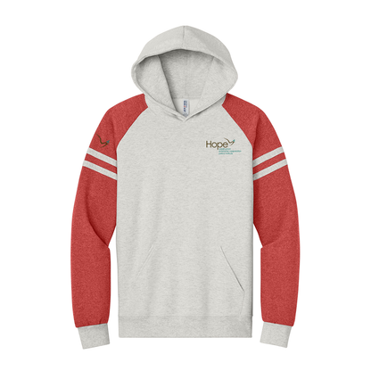 Hope Jerzees® Unisex NuBlend® Varsity Colorblock Hooded Sweatshirt