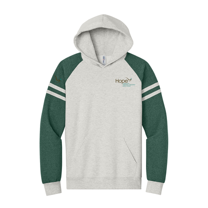 Hope Jerzees® Unisex NuBlend® Varsity Colorblock Hooded Sweatshirt