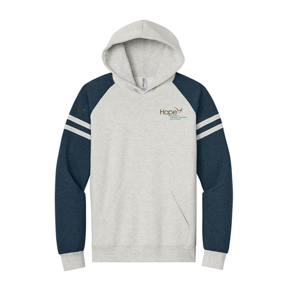 Hope Jerzees® Unisex NuBlend® Varsity Colorblock Hooded Sweatshirt