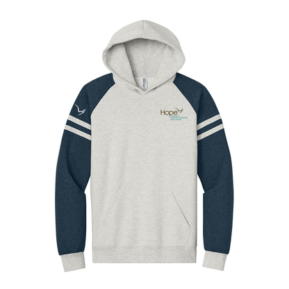 Hope Jerzees® Unisex NuBlend® Varsity Colorblock Hooded Sweatshirt