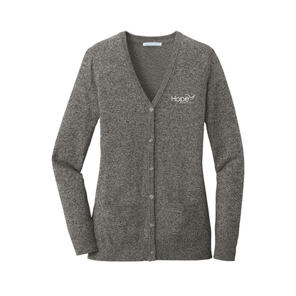 HOPE Ladies Marled Cardigan Sweater
