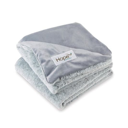 HCU Luxe Faux Fur Throw Blanket