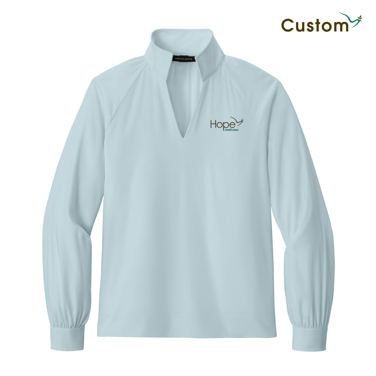 Hope Women’s Long Sleeve Buttery Soft Popover Blouse