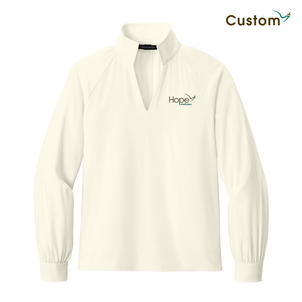 Hope Women’s Long Sleeve Buttery Soft Popover Blouse