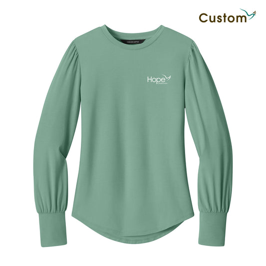 HOPE Mercer+Mettle® Women’s Stretch Jersey Long Sleeve Blouson Top