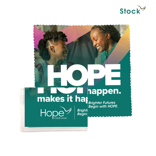 HOPE Microfiber Full Color Cloth 6x6 in Pouch - Family Design