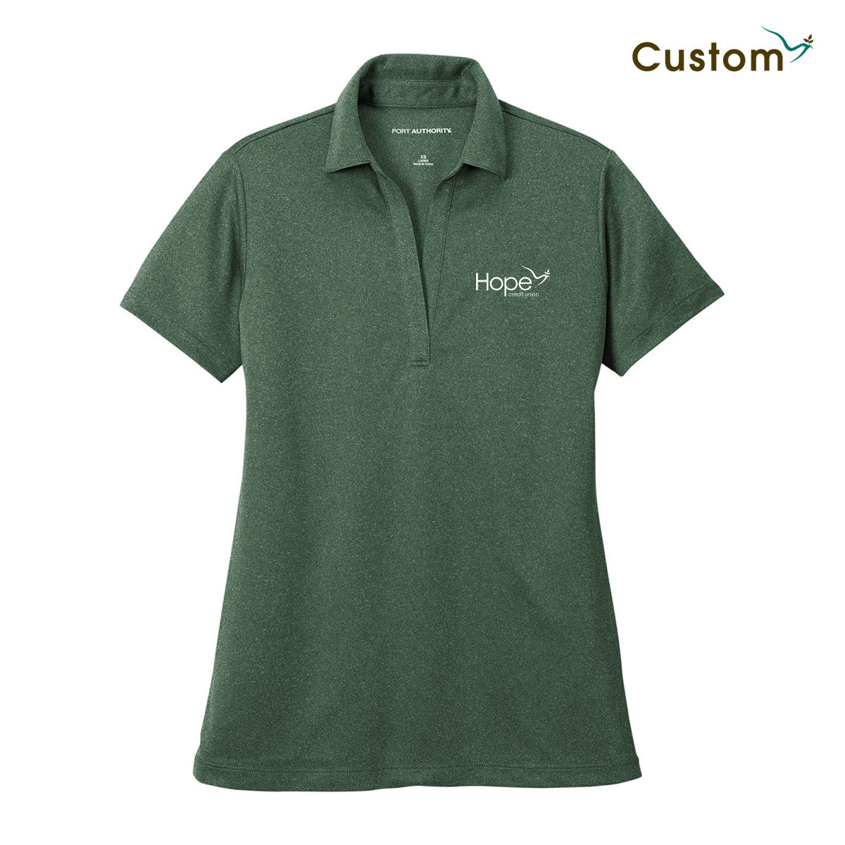 HOPE Port Authority® Women's Heathered Silk Touch™ Performance Polo