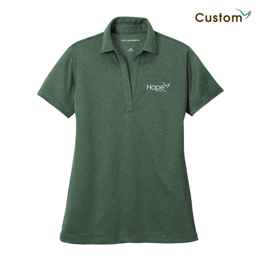 HOPE Port Authority® Women's Heathered Silk Touch™ Performance Polo