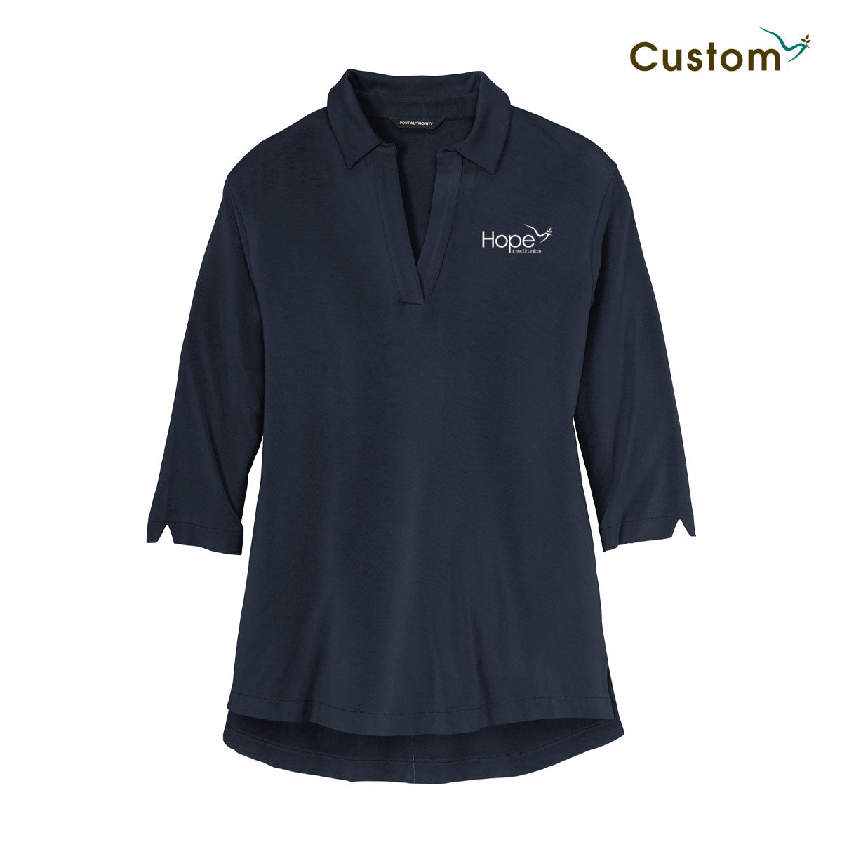 Luxe Knit Tunic Polo