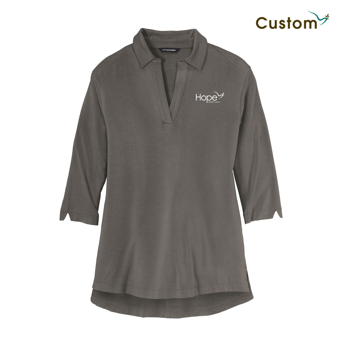 Luxe Knit Tunic Polo