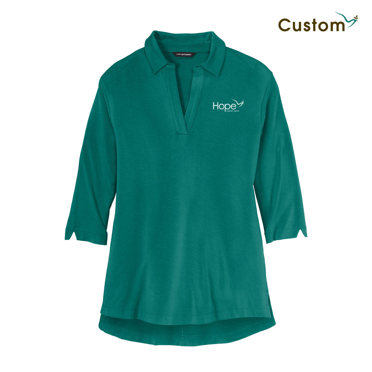 Luxe Knit Tunic Polo
