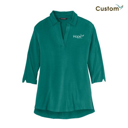Luxe Knit Tunic Polo