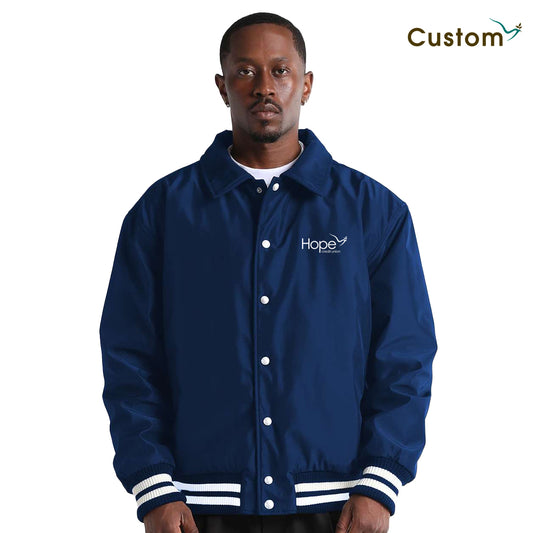 Unisex Collared Varsity Jacket