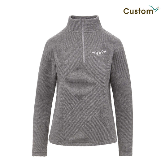 HOPE Women's Zelda Zig Zag Quarter-Zip Pullover